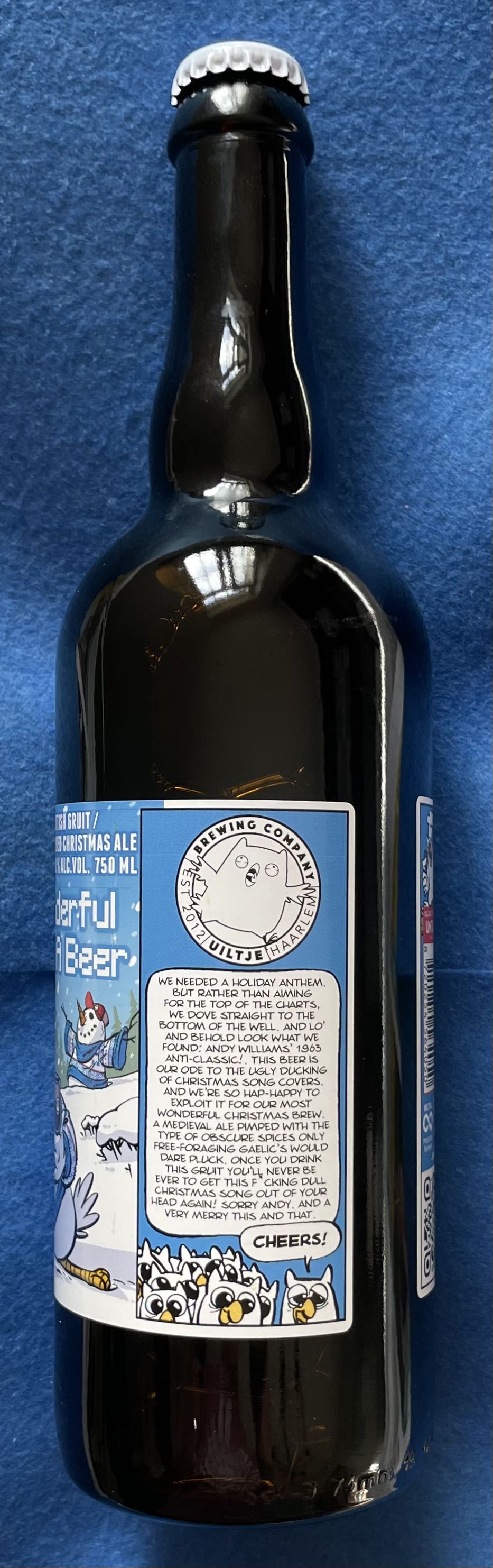 Most Wonderful Time For A Beer - Uiltje Brewing Company (750 mL) alcohol collectible [Barcode 8720254564050] - Main Image 4