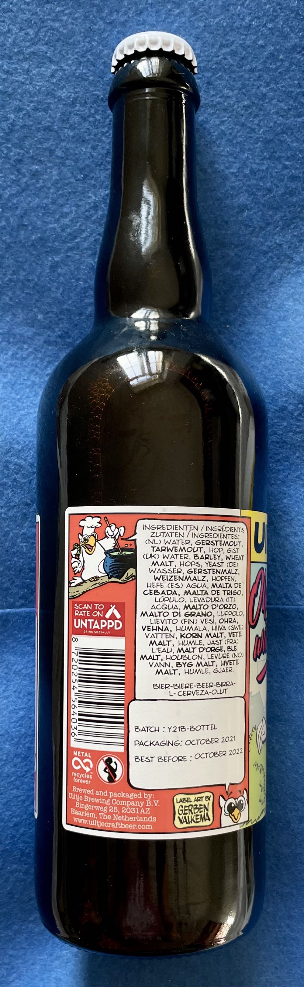 Oh! Buurman, Wat Doet U Nu? - Uiltje Brewing Company (750 mL) alcohol collectible [Barcode 8720254564036] - Main Image 3