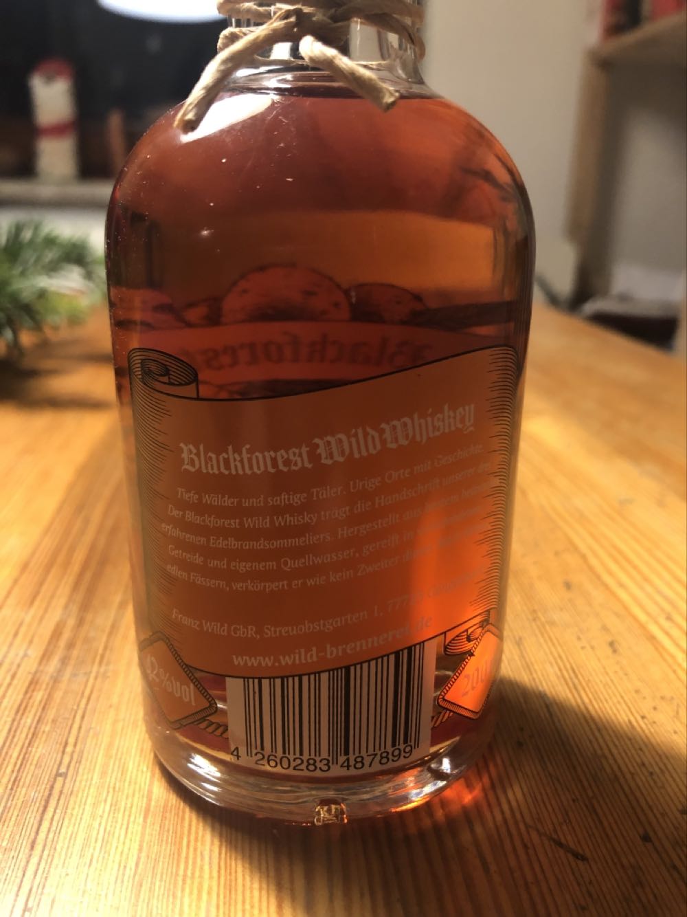 Blackforest Wild Whiskey Sherry cask - Franz Wild (200 mL) alcohol collectible [Barcode 4260283487899] - Main Image 2