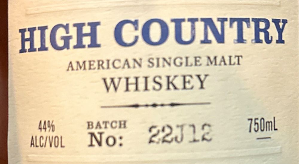 High West Whiskey - High Country - High West Distillery (750mL) alcohol collectible [Barcode 086003267084] - Main Image 3