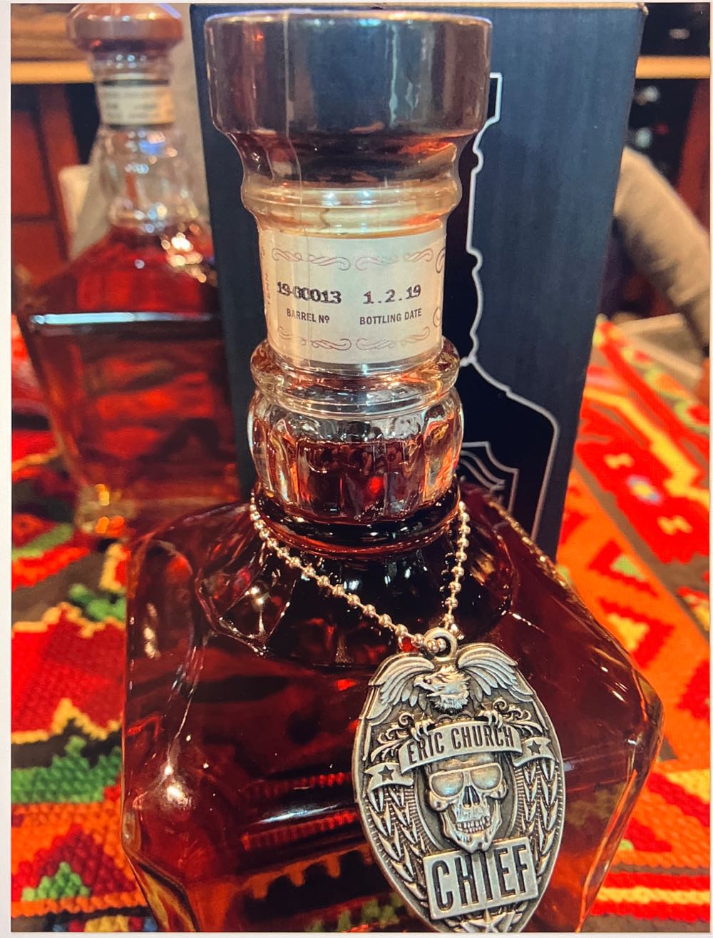 Eric Church 2019 Plain Bottle - Jack Daniel’s Distillery, Lynchburg, TN (750 mL) alcohol collectible - Main Image 3