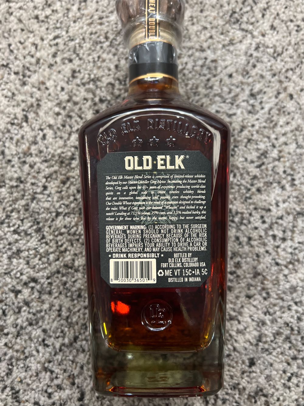 Old Elk Double Wheat Straight Whiskey - Old Elk Distillery (750 mL) alcohol collectible [Barcode 850030365019] - Main Image 2