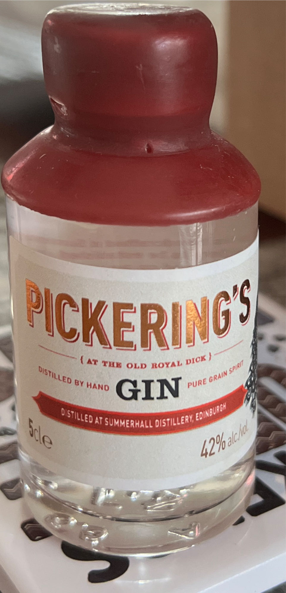 Pickerings Gin - Summerhall Distillery (50 mL) alcohol collectible - Main Image 3
