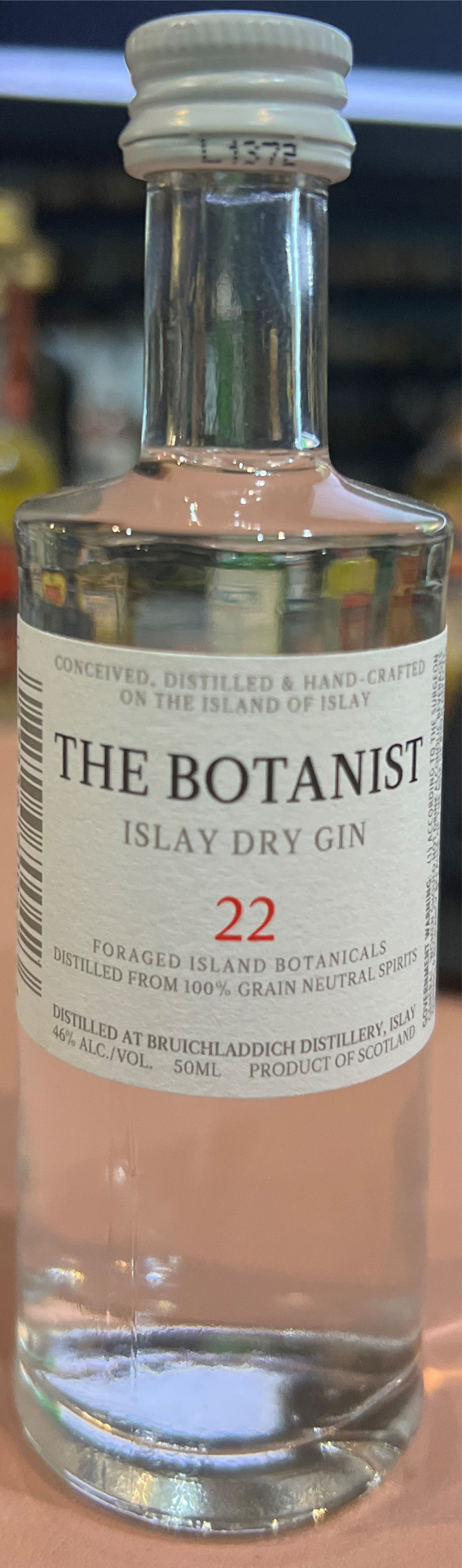 The Botanist Islay Dry Gin  (50 mL) alcohol collectible [Barcode 087236700423] - Main Image 3