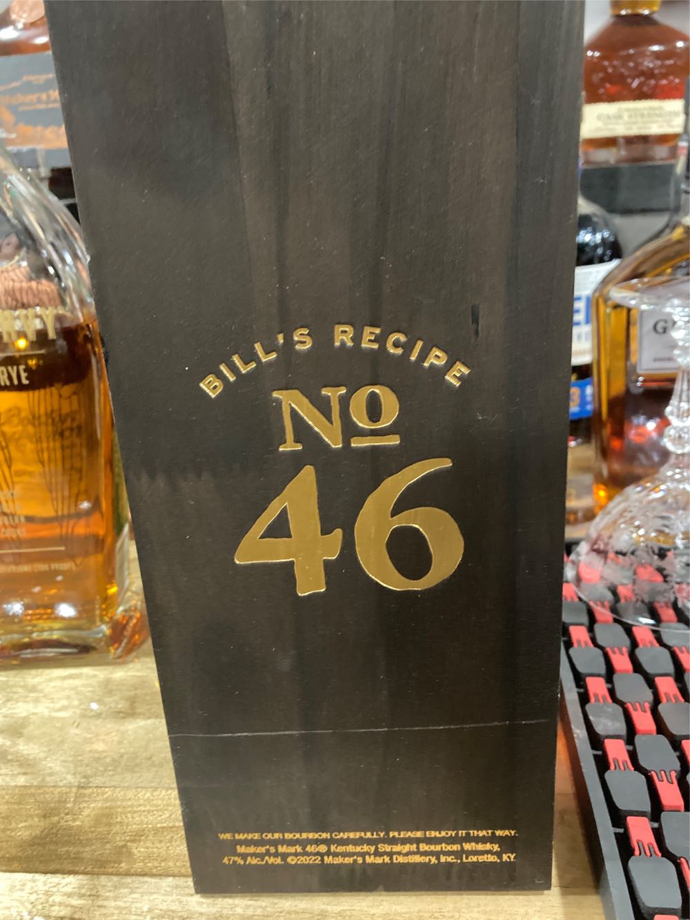 Maker’s Mark 46 Wooden Box Coaster Set - Maker’s Mark Distillery (750 mL) alcohol collectible [Barcode 085246501993] - Main Image 3