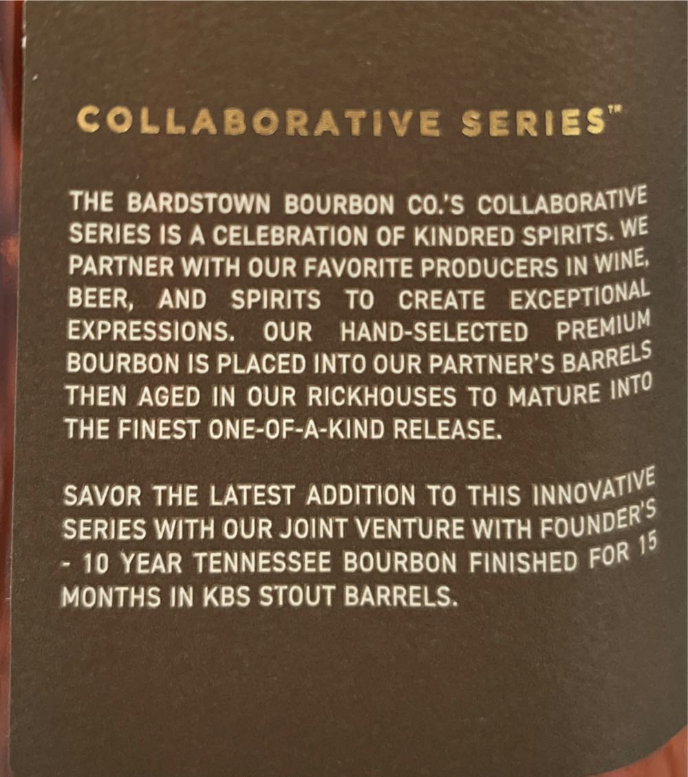 Bardstown Bourbon Company Founders -  Bardstown Bourbon Company (750 mL) alcohol collectible [Barcode 857552008271] - Main Image 2
