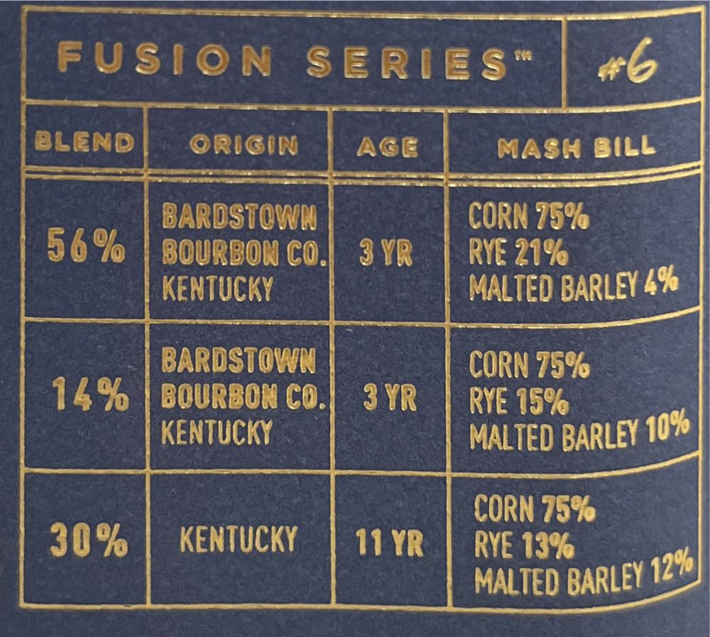 Bardstown Bourbon Fusion Series #6 - Bardstown Bourbon Company (750 mL) alcohol collectible [Barcode 857552008028] - Main Image 2