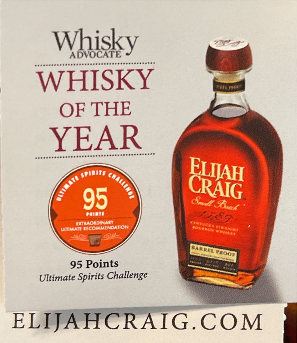 Elijah Craig Barrell Proof B525 - Elijah Craig Distillery Co (750 mL) alcohol collectible [Barcode 096749472215] - Main Image 3