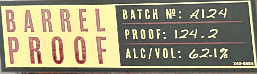 Larceny Bourbon Barrell Proof A125 - Old Fitzgerald Distillery (750 mL) alcohol collectible [Barcode 096749002658] - Main Image 3