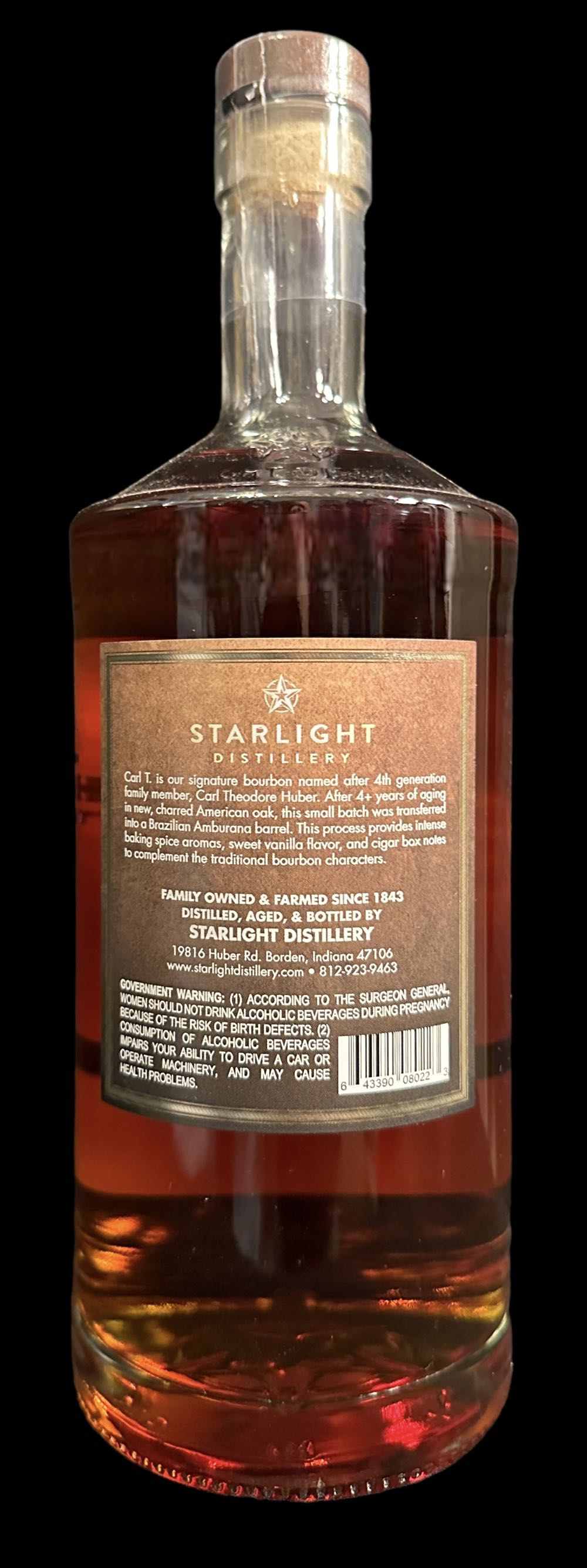 Starlight Distillery Cigar Batch  - Starlight Distillery (750 mL) alcohol collectible [Barcode 643390080223] - Main Image 2