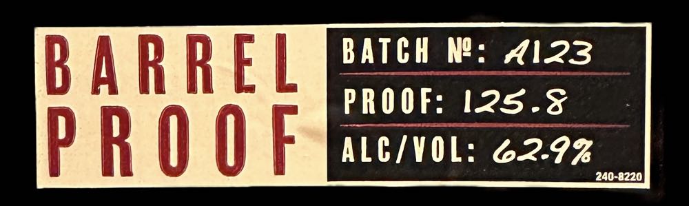 Larceny Barrel Proof (C923) - Old Fitzgerald Distillery (750 mL) alcohol collectible [Barcode 096749002658] - Main Image 3