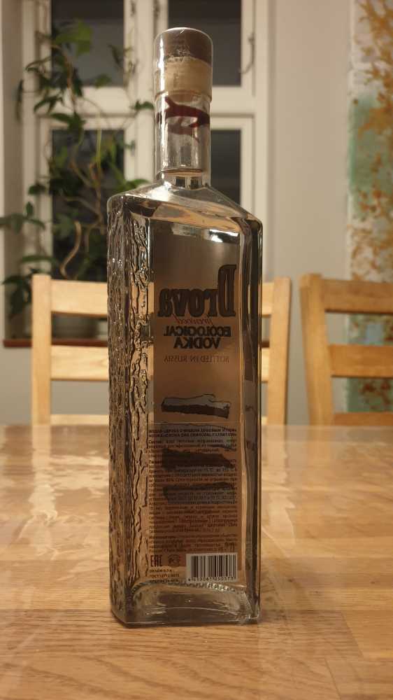 Drova Ecological Vodka 500ml 40% Russia  (500 mL) alcohol collectible [Barcode 4650061050573] - Main Image 2