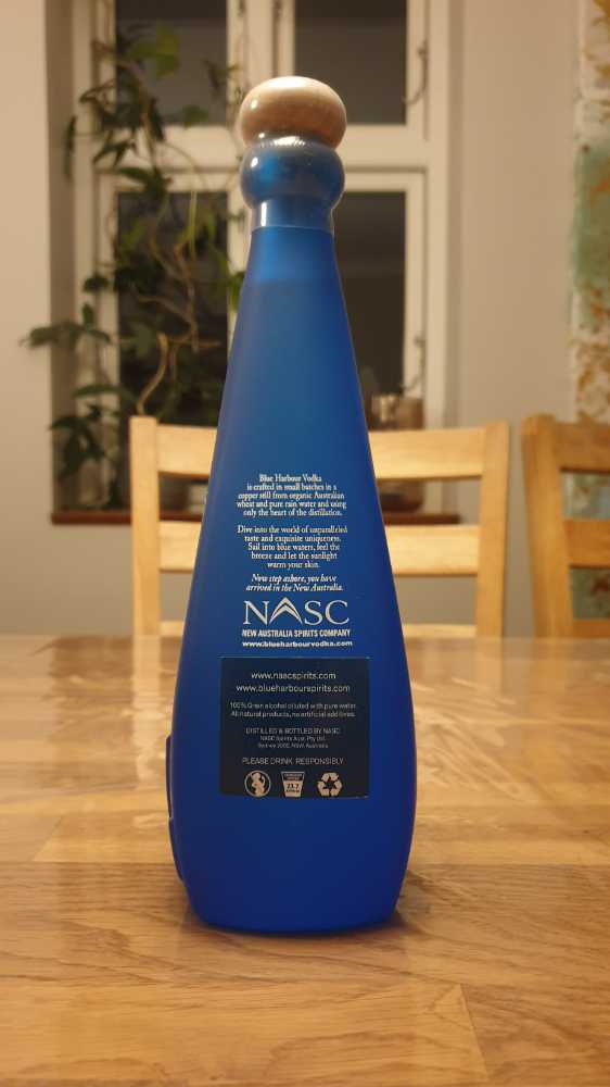 Blue Harbour Vodka 750ml 40% Australia - Nasc Spirits (750 mL) alcohol collectible - Main Image 2