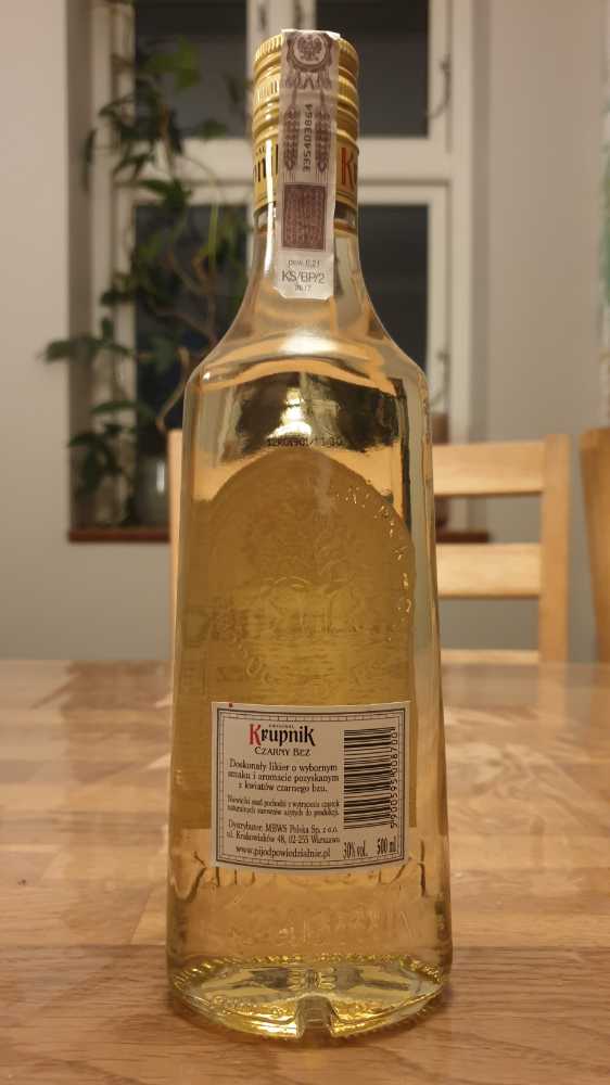 Krupnik Crazny Bez 500ml 30% Poland - Mbws Polska Sp.z.o.o. (500 mL) alcohol collectible [Barcode 5900595008700] - Main Image 2