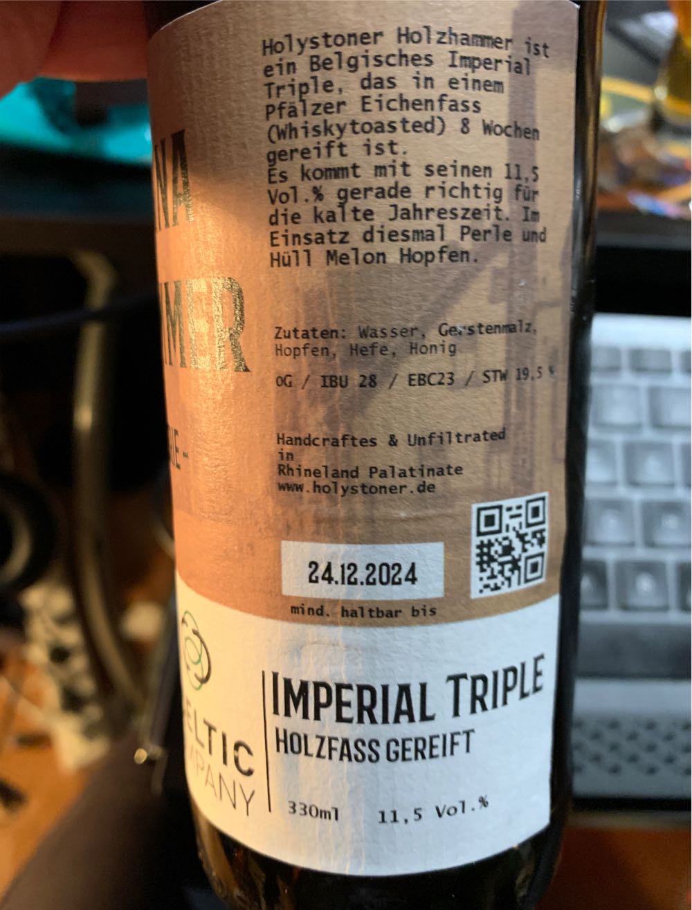 Palatina Holzhammer - Holystoner alcohol collectible - Main Image 2