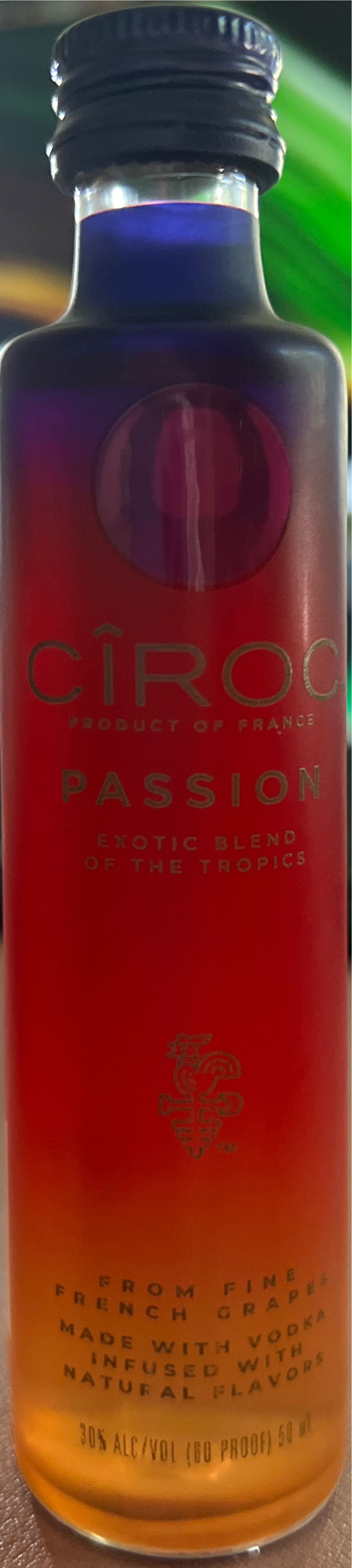 Ciroc Passion 750ML - Ciroc (750 mL) alcohol collectible [Barcode 088076187399] - Main Image 2