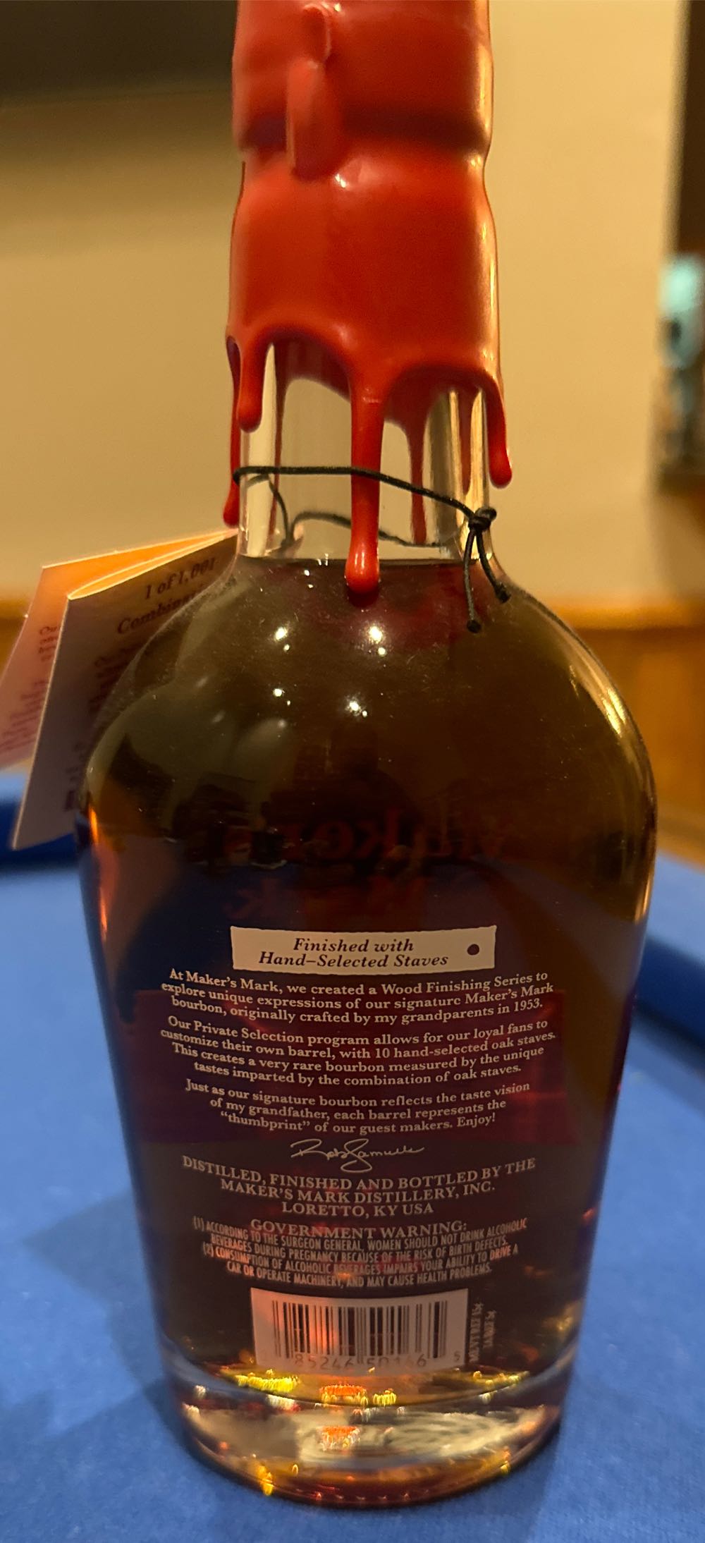 Maker’s Mark 2023 Private Selection - Maker’s Mark Distillery (375 mL) alcohol collectible [Barcode 085246501665] - Main Image 2