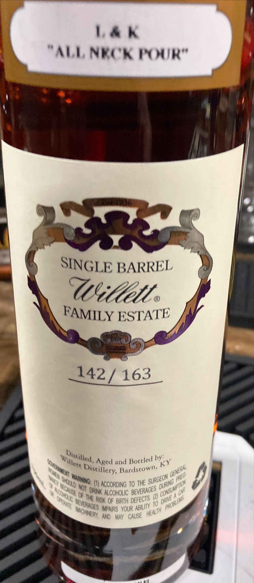 Willett 9 Year Single Barrel Bourbon - Willett Distillery, Bardstown, KY (750 mL) alcohol collectible - Main Image 2