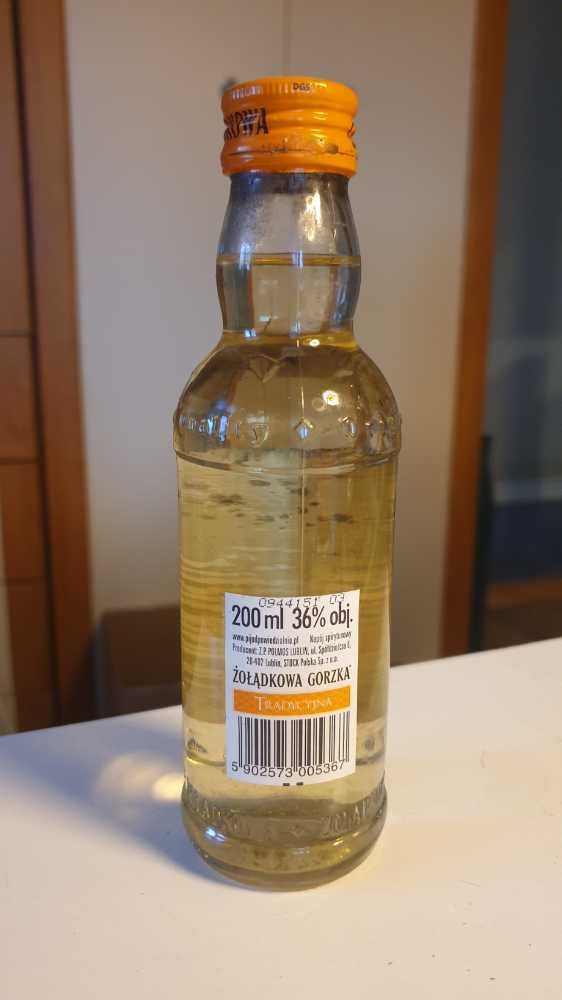 Zoladkowa Gorzka Tradycyjna Vodka 200ml 36%  - Zoladkowa (200 mL) alcohol collectible [Barcode 5902573005367] - Main Image 2
