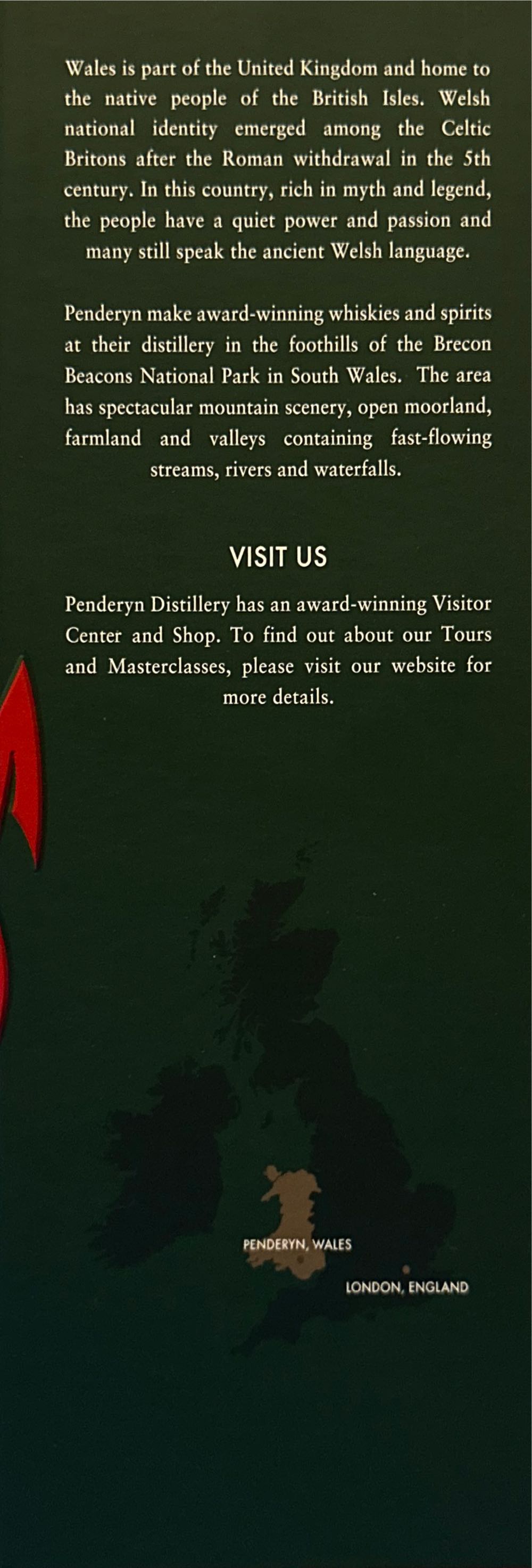 Penderyn Welsh Single Malt- CELT - Penderyn Distillery (750 mL) alcohol collectible [Barcode 892032400046] - Main Image 3