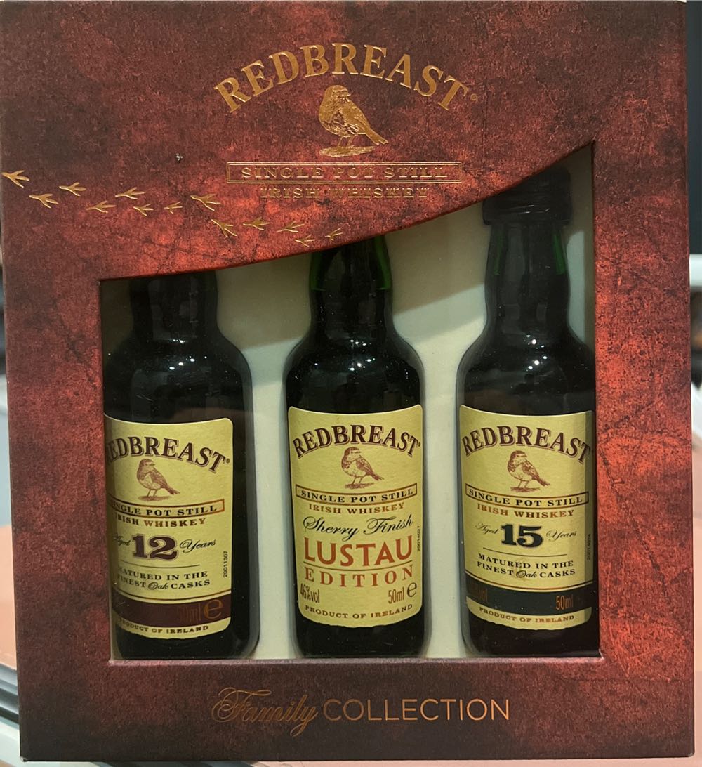 Redbreast Single Pot Still Irish Whiskey Family Collection - Midleton Distillery Co. Cork Ireland (50 mL) alcohol collectible [Barcode 5011007015985] - Main Image 2