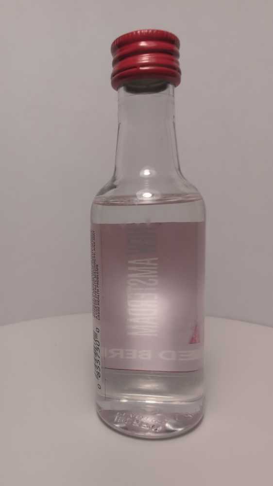 New Amsterdam Red Berry Vodka - New Amsterdam Spirits, Modesto, CA (50 mL) alcohol collectible [Barcode 085000005750] - Main Image 3