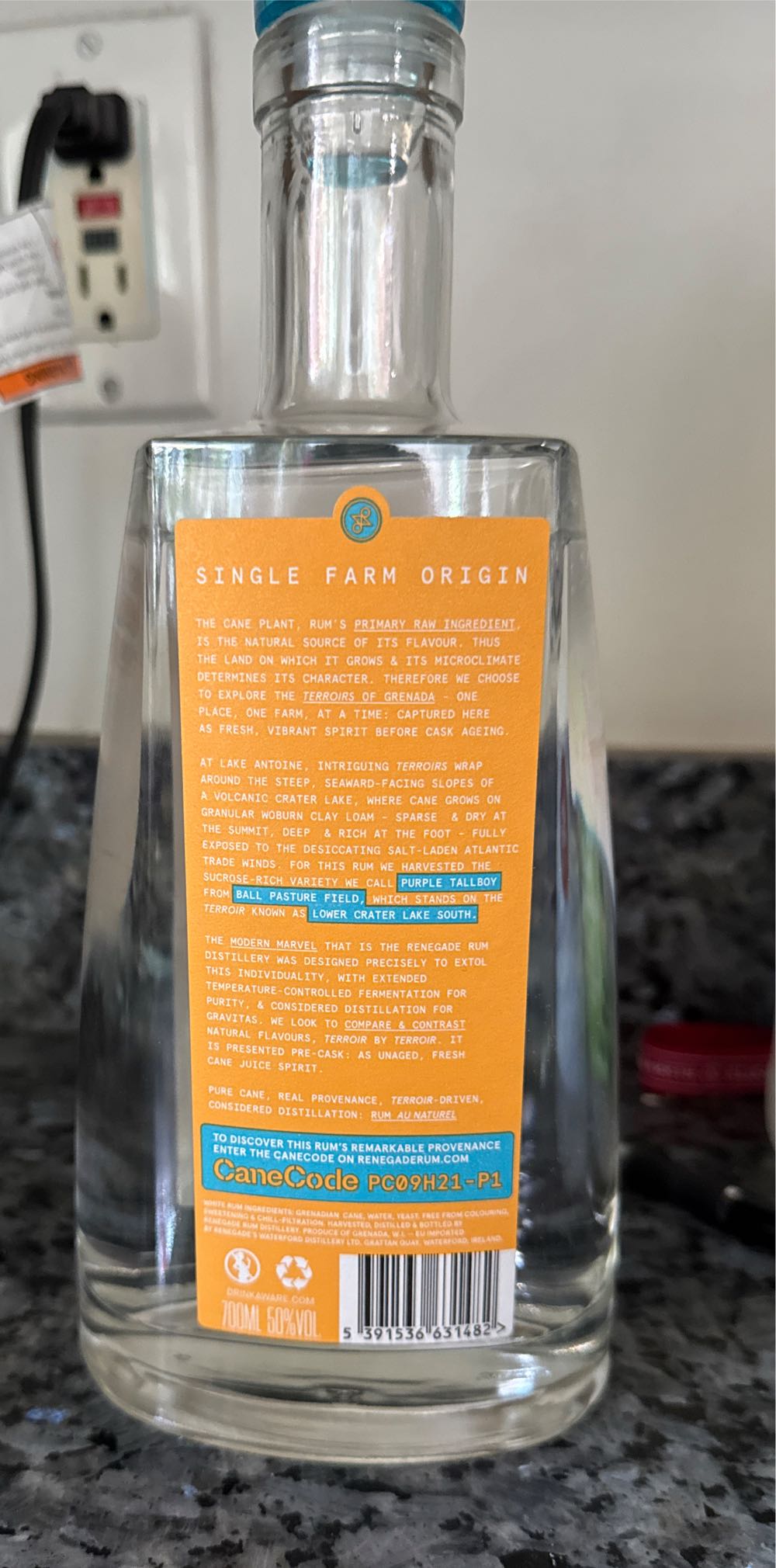 Renegade Lake Antoine Lower Crater Pot Still Rum 1st - Renegrade Rum Distillery (750 mL) alcohol collectible [Barcode 5391536631482] - Main Image 3