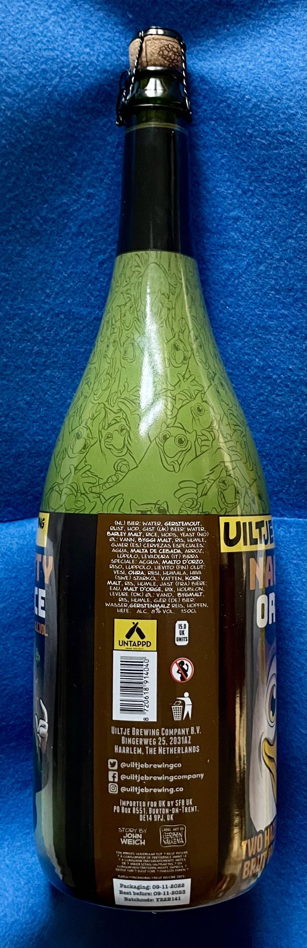 Naughty Or Nice - Uiltje Brewing Company (1500 mL) alcohol collectible [Barcode 8720618914040] - Main Image 3
