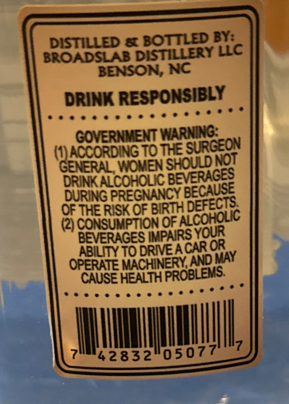 Hanging Dog Moonshine - Broadslab Distillery (750 mL) alcohol collectible [Barcode 742832050777] - Main Image 2