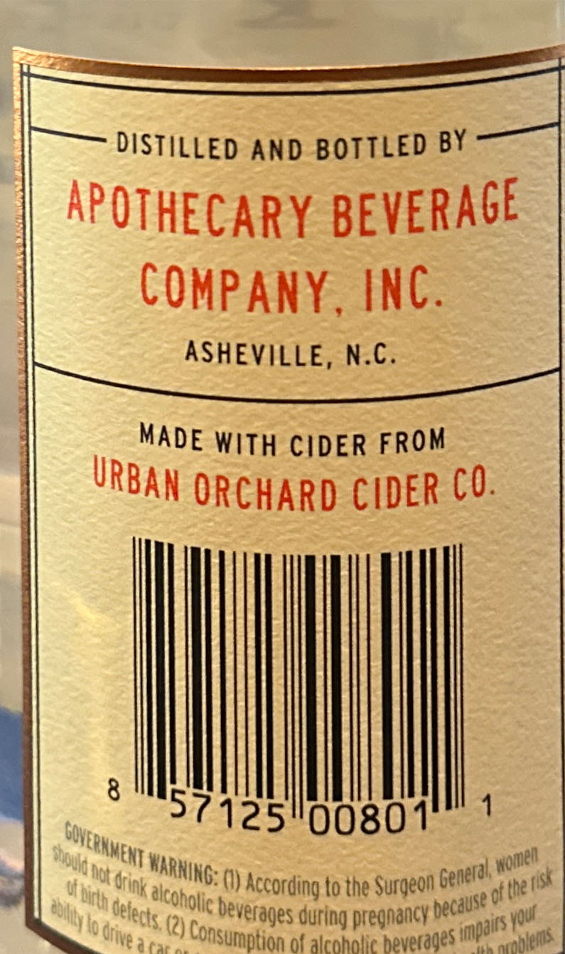 Chemist South Slope Eau De Vie - Apothecary Beverage Company (375 mL) alcohol collectible [Barcode 857125008011] - Main Image 2