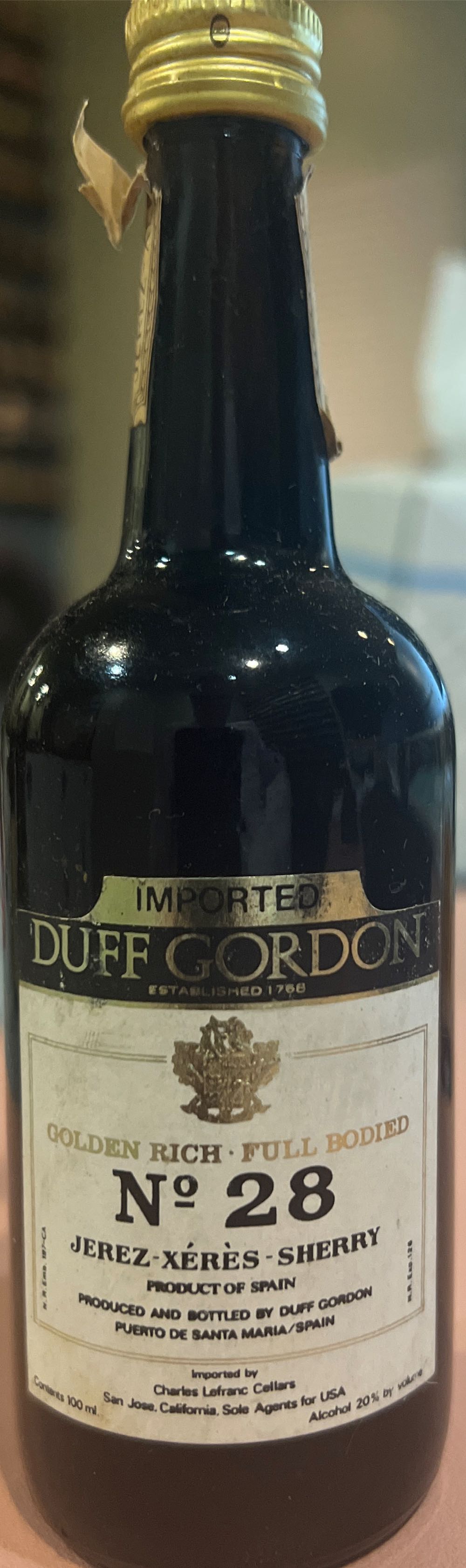 Duff Gordon Pinta  alcohol collectible - Main Image 4