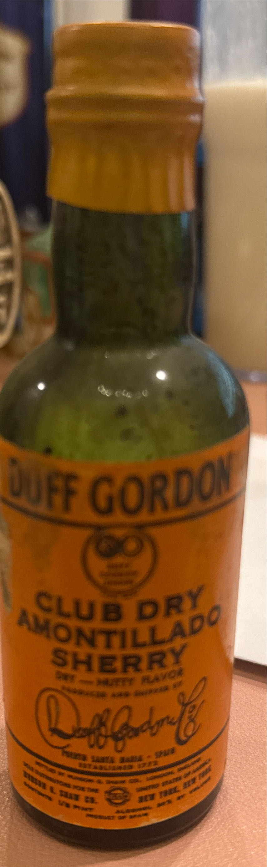 Duff Gordon Pinta  alcohol collectible - Main Image 5