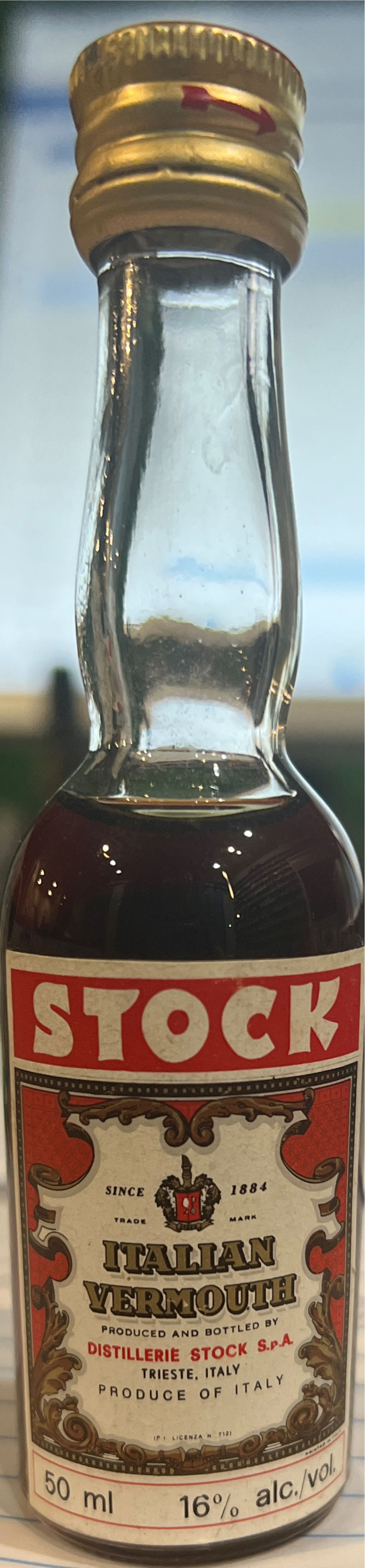 Stock Italian Vermouth  alcohol collectible - Main Image 2