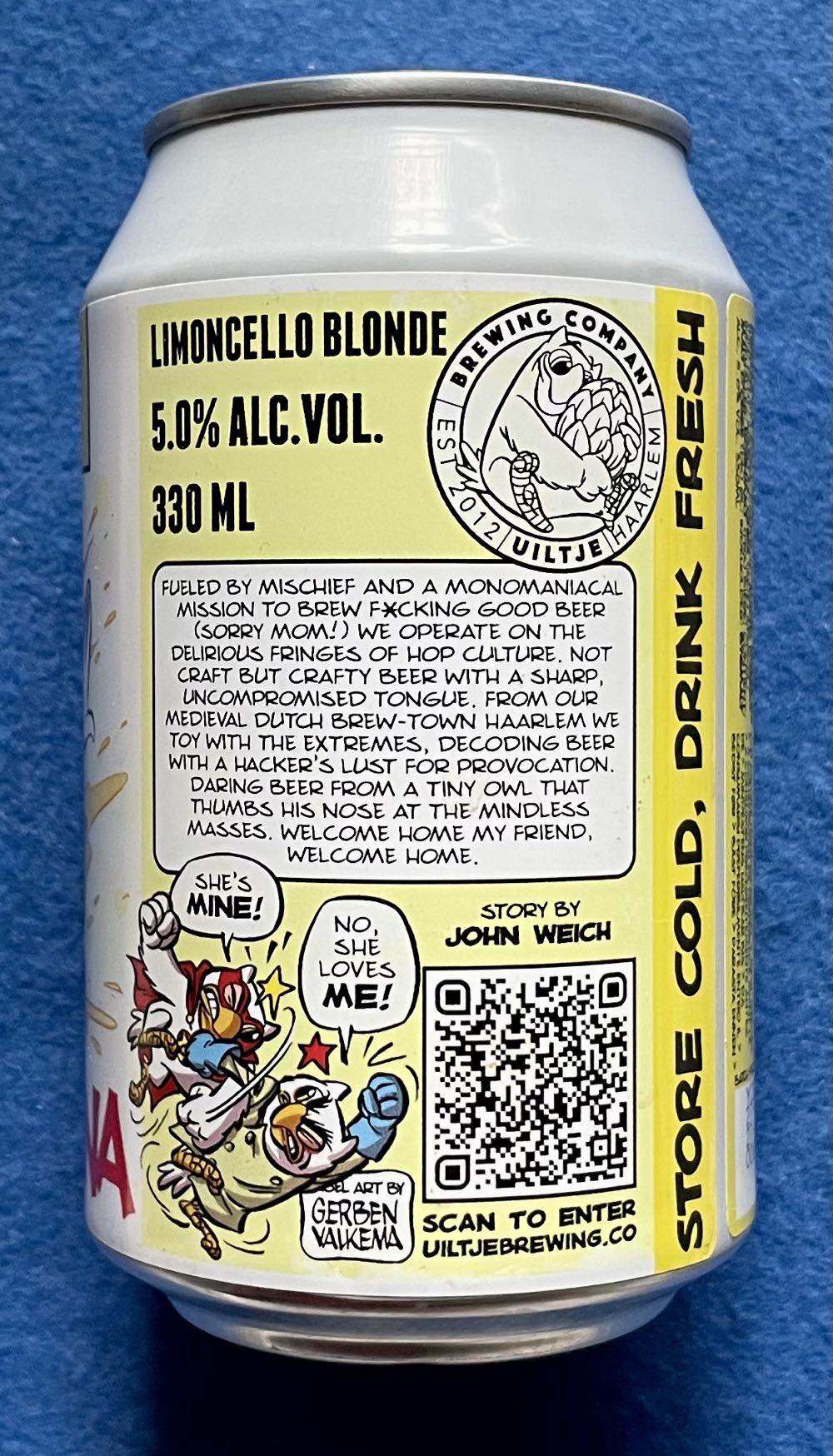 Prima Donna - Uiltje Brewing Company (330 mL) alcohol collectible [Barcode 8719325539738] - Main Image 4