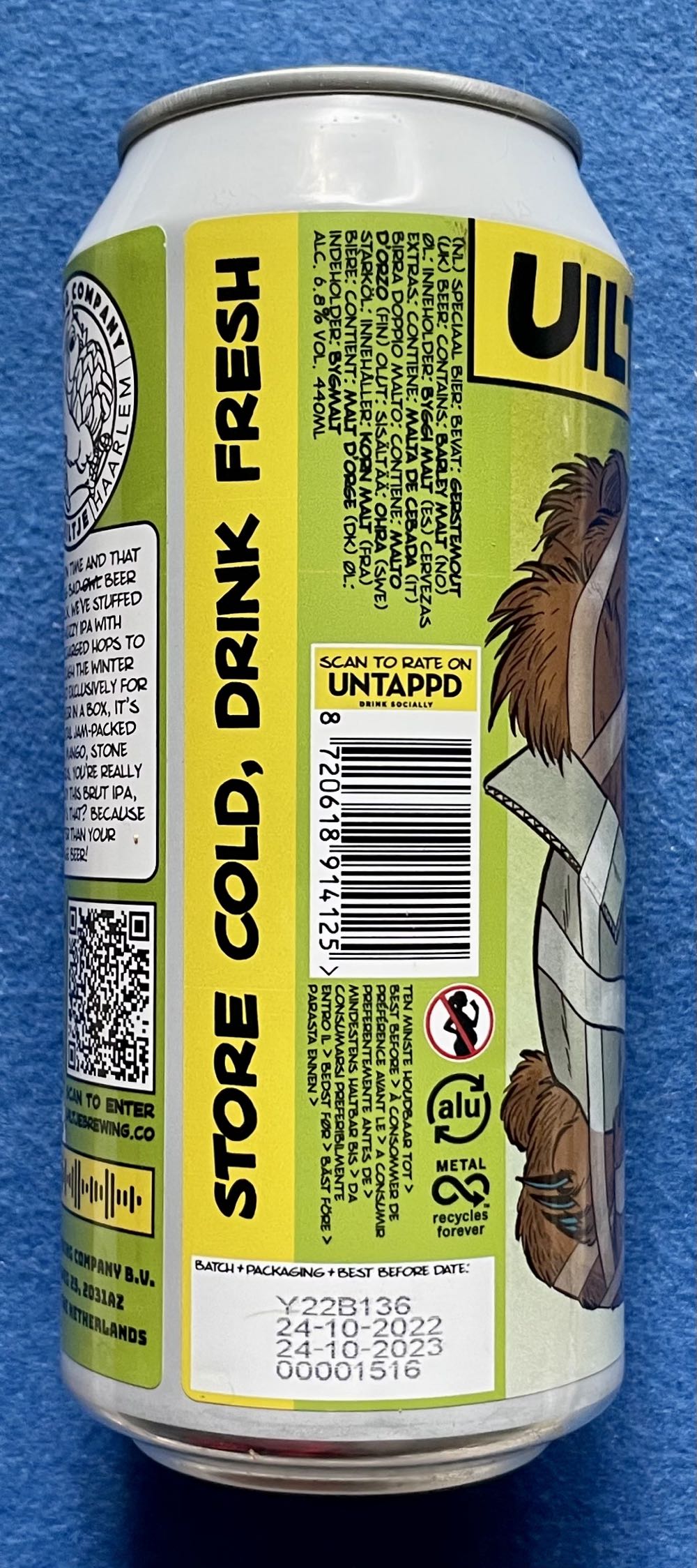 Owl Beer In A Box - Uiltje Brewing Company (440 mL) alcohol collectible [Barcode 8720618914125] - Main Image 3