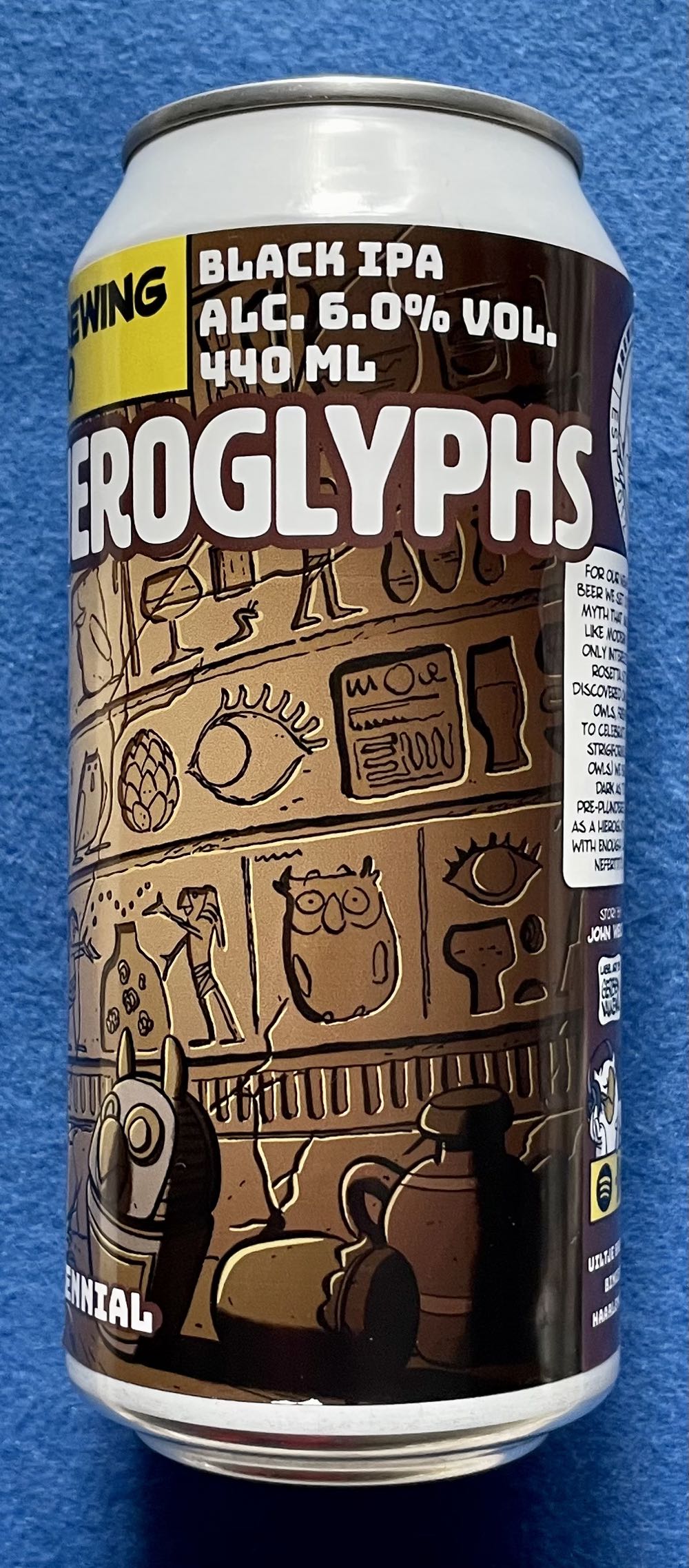 Hoppy Hieroglyphs - Uiltje Brewing Company (440 mL) alcohol collectible [Barcode 8720618804464] - Main Image 2