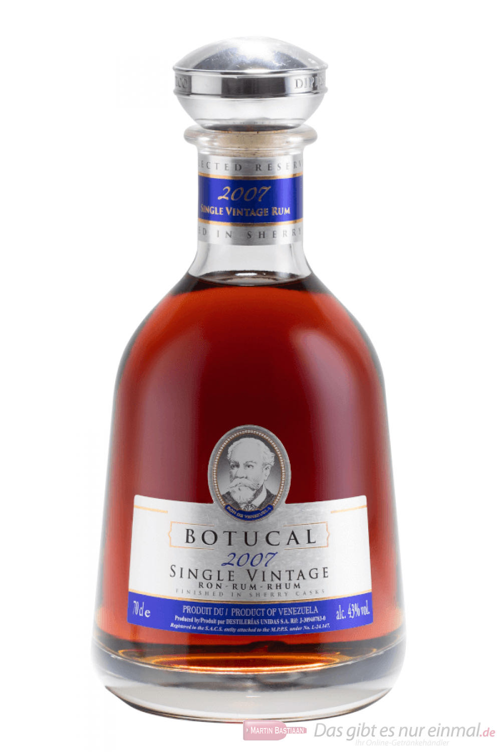 Diplomatico Single Vintage 2007 - Botucal (700 mL) alcohol collectible [Barcode 7594003629809] - Main Image 2