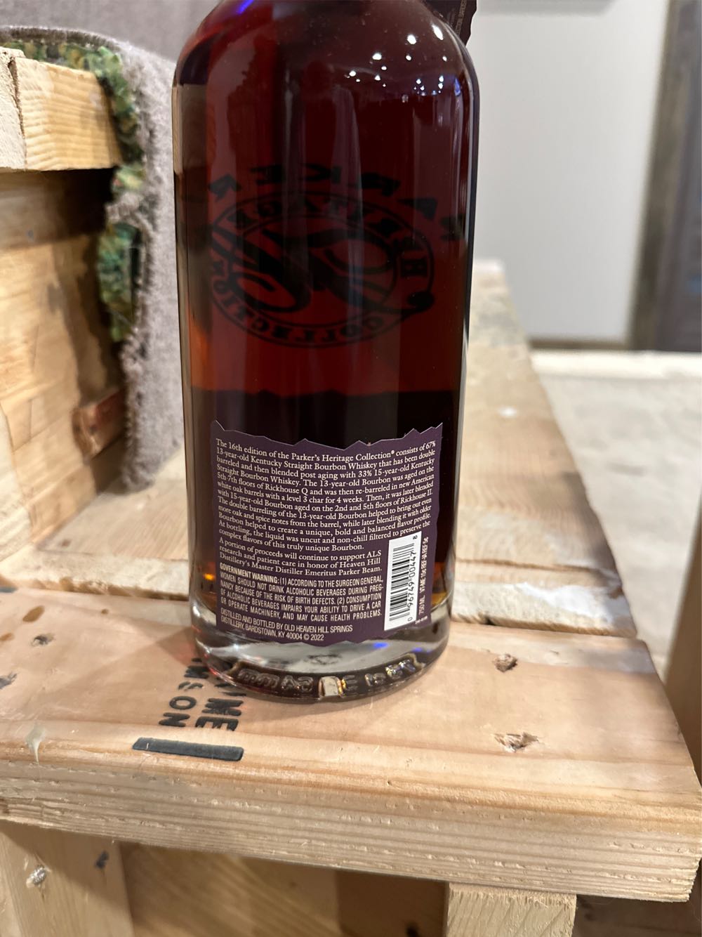 Parker’s Heritage Collection 13th Ed - Old Heaven Hill Springs Distillery (750 mL) alcohol collectible [Barcode 096749004478] - Main Image 2