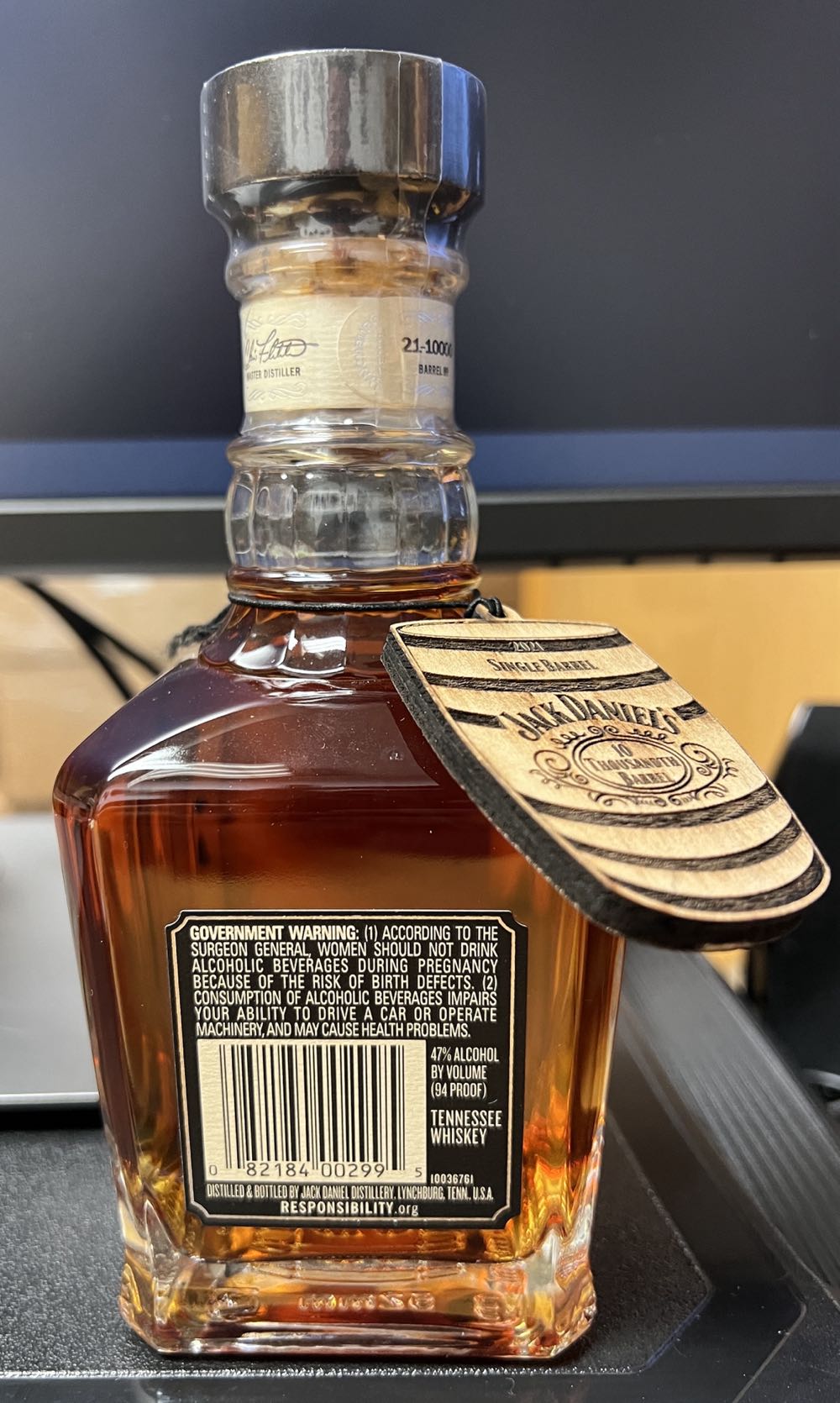 10 Thousandth Barrels - Jack Daniel’s Distillery, Lynchburg, TN (375 mL) alcohol collectible - Main Image 3