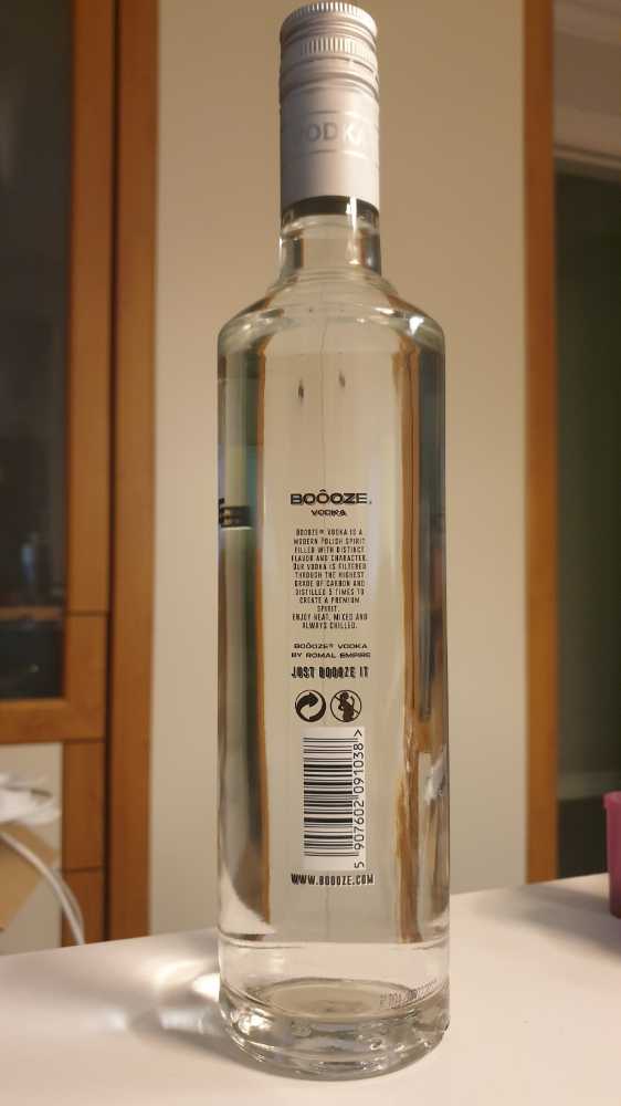 Boôoze Vodka 700ml 37.5% Poland - Romal Empire (700 mL) alcohol collectible [Barcode 5907602091038] - Main Image 2