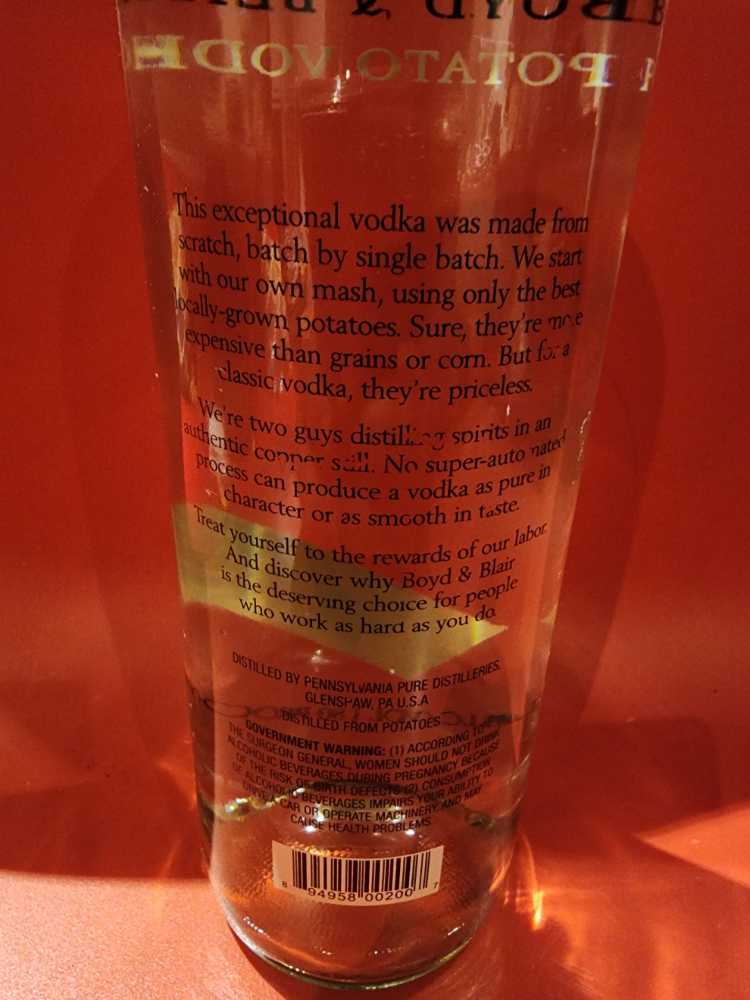 Boyb & Blair - Pennsylvania Pure Distilleries (750 mL) alcohol collectible - Main Image 2