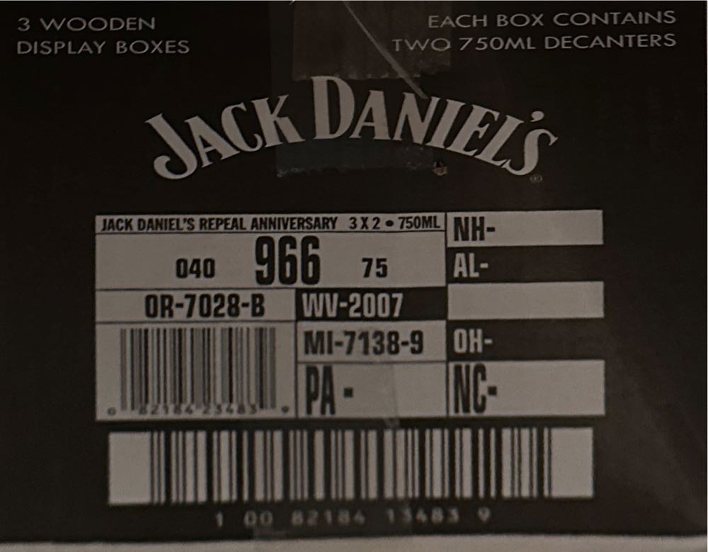Prohibition Set - Jack Daniel Distillery (750 mL) alcohol collectible [Barcode 082184234839] - Main Image 4