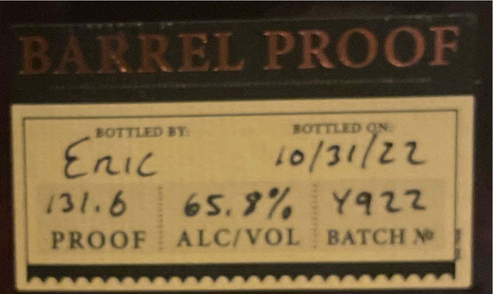 Elijah Craig You Do Bourbon Barrel Proof - Heaven Hill Distillery (750 mL) alcohol collectible [Barcode 096749003594] - Main Image 2