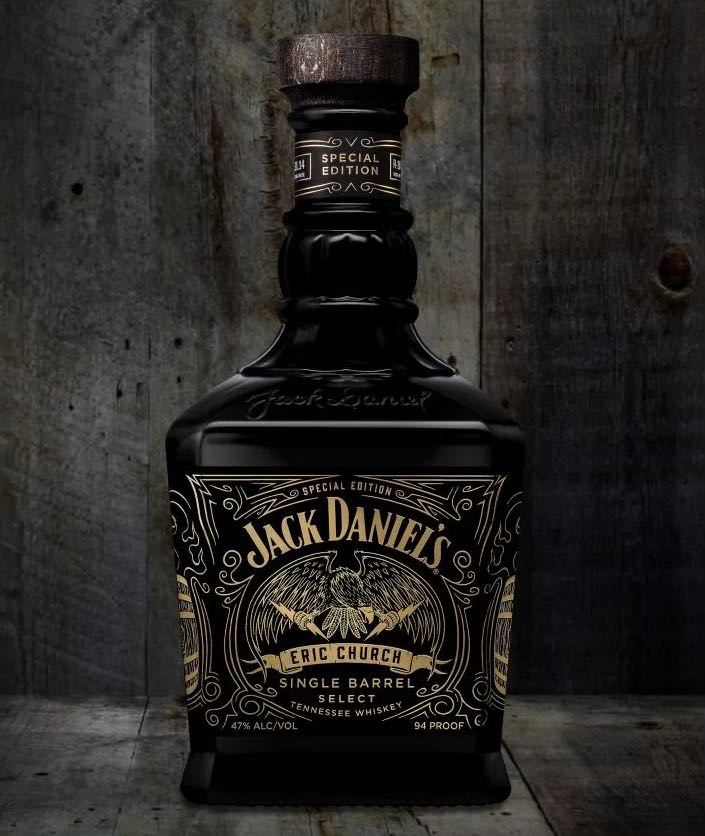 Jack Daniel’s Eric Church Single Barrel Select Whiskey - Jack Daniel’s Distillery, Lynchburg, TN (750 mL) alcohol collectible [Barcode 082184004814] - Main Image 2