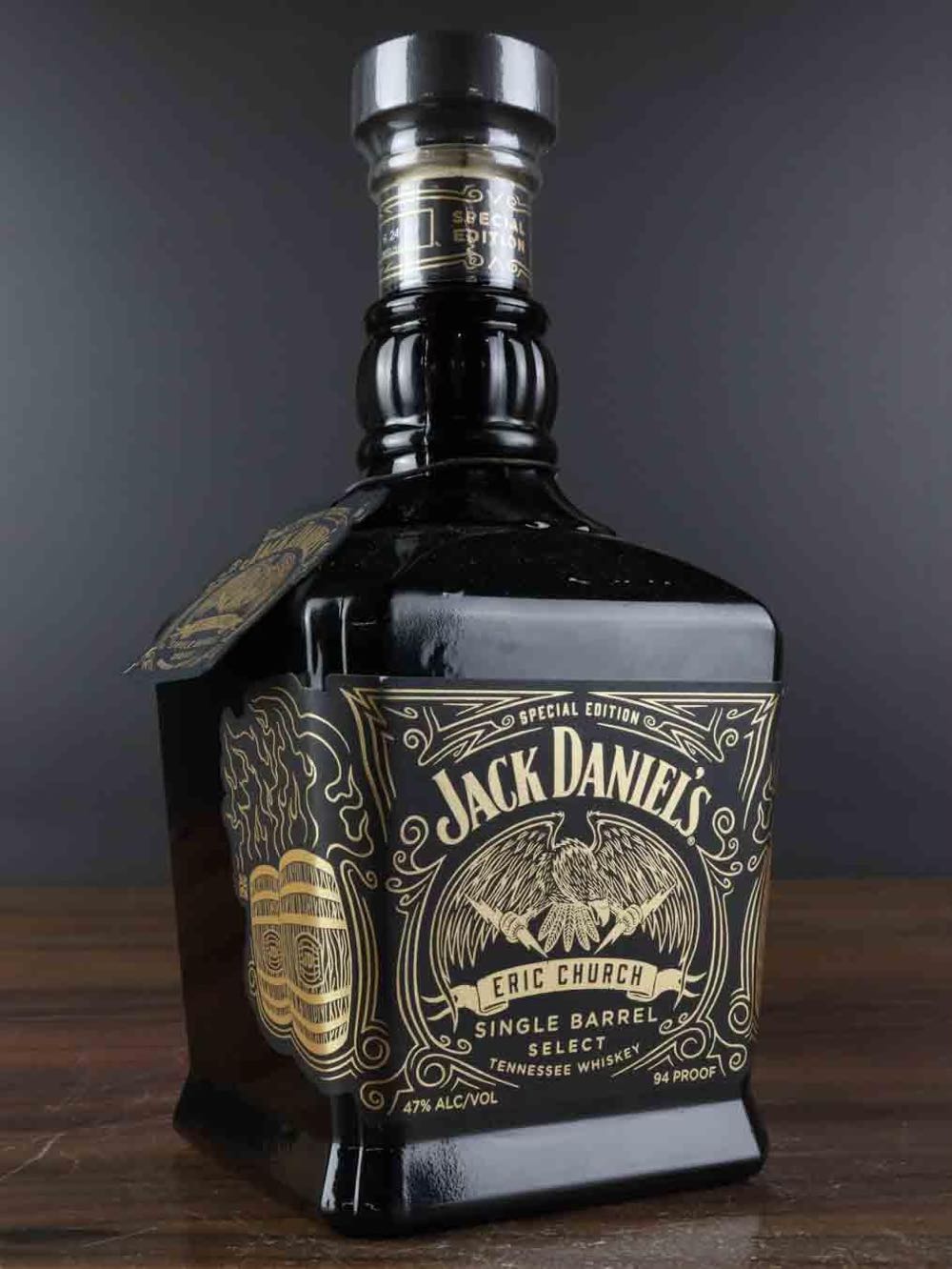 Jack Daniel’s Eric Church Single Barrel Select Whiskey - Jack Daniel’s Distillery, Lynchburg, TN (750 mL) alcohol collectible [Barcode 082184004814] - Main Image 3