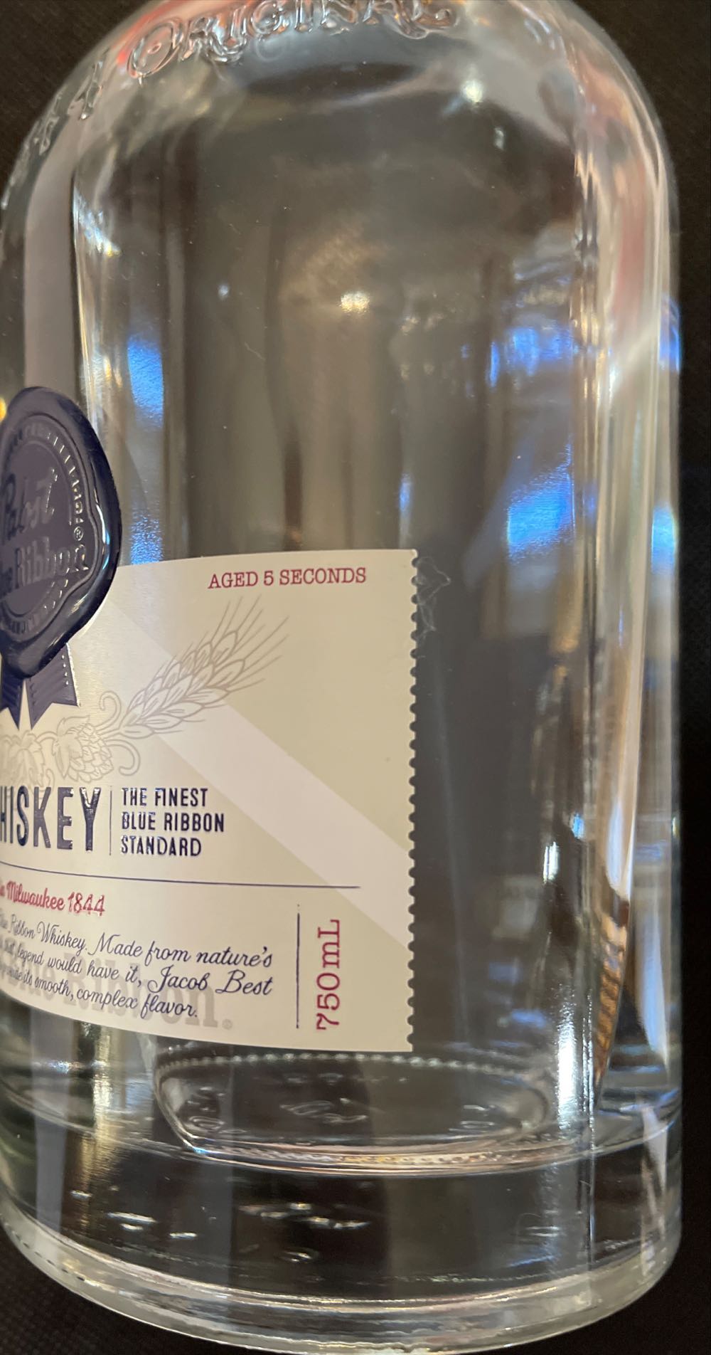 Pabst Blue Ribbon Whiskey - Pabst Brewing Company (750 mL) alcohol collectible [Barcode 022100004139] - Main Image 2