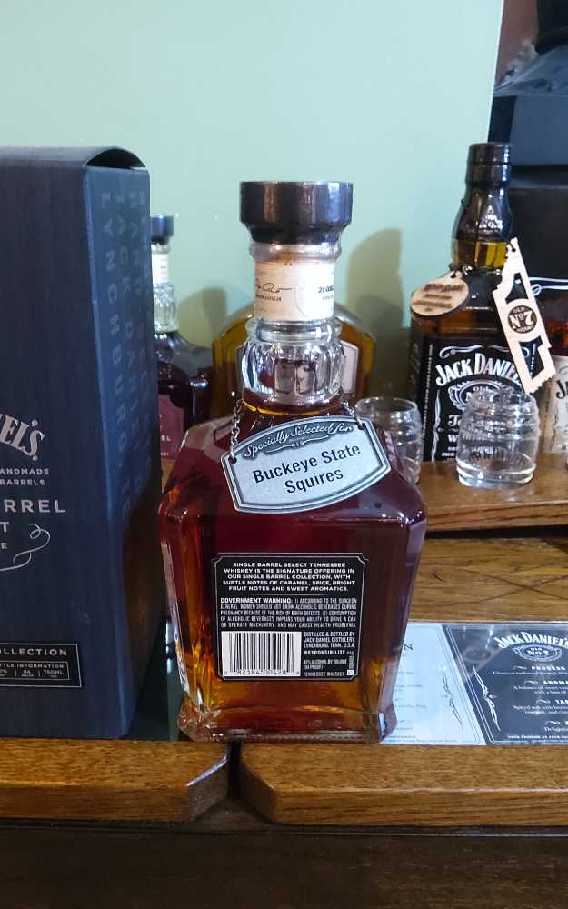 Buckeye State Squires Single Barrel 1-21-21 - Jack Daniel Distillery (750 mL) alcohol collectible - Main Image 4