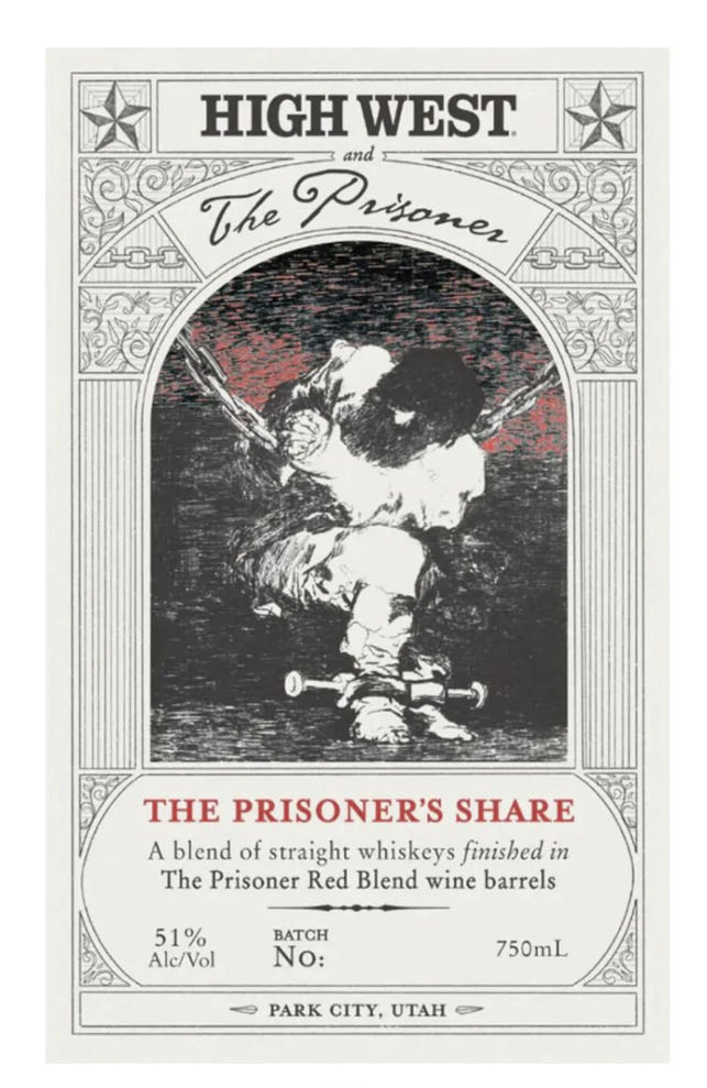 High West The Prisoner Share - High West Distillery, Wanship, UT (750 mL) alcohol collectible [Barcode 086003267244] - Main Image 2