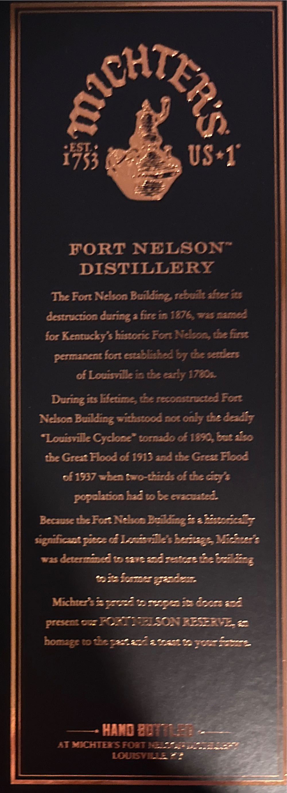 Michters Barrel Proof  alcohol collectible - Main Image 3