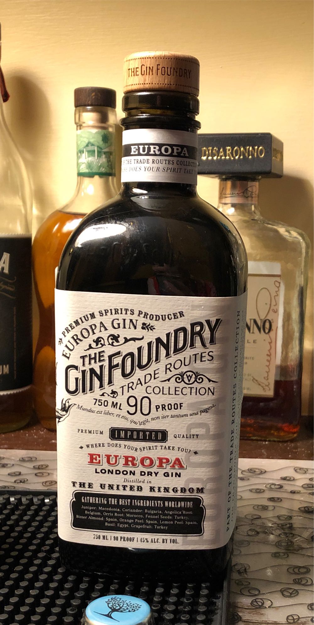 Gin Foundry Trade Routes Collection: Europa - Gin Foundry (750 mL) alcohol collectible [Barcode 861280000308] - Main Image 2